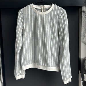 Sparkly New Years Eve Sweater. Gray Sparkle, Knot Detail ENGLISH FACTORY